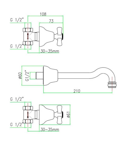 Смеситель для раковины Webert Armony AM750404010, золото