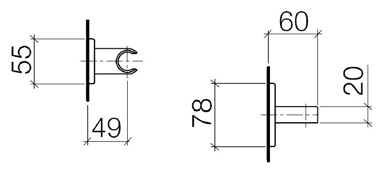 Держатель для лейки Dornbracht Lulu 28.050.710.00