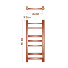 Полотенцесушитель электрический (лесенка) Bauedge Stil DB-0041, 30x80 см