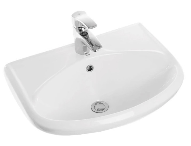 Умывальник Sanita Самарский, без отверстия под смеситель, белый (SMRSAWB01)