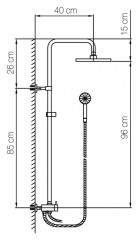 Душевая стойка Clever Circular Kit 99136