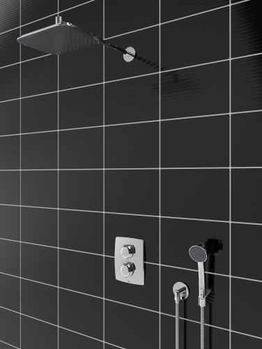 Душевой комплект скрытого монтажа Oras Optima с верхним душем Rain Shower (7139)