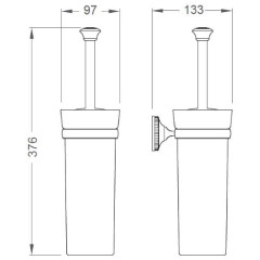 Ершик для унитаза Schein Superior 7066031