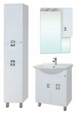 Шкаф пенал Bellezza Миа 35 с бельевой корзиной