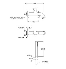 Смеситель Cristina Fontana FN 100