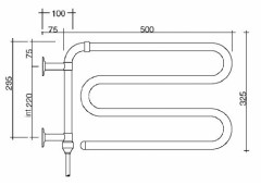 Полотенцесушитель электрический Margaroli Arcobaleno 610