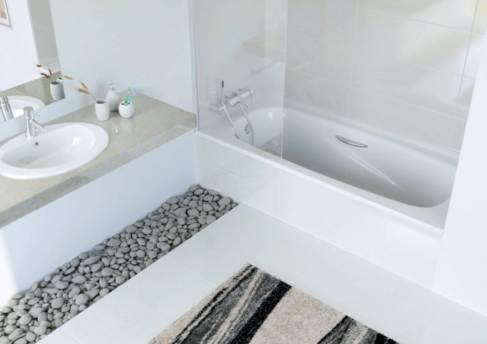 Ванна стальная BLB Universal Anatomica HG 150х75, белая, c отверстиями для ручек