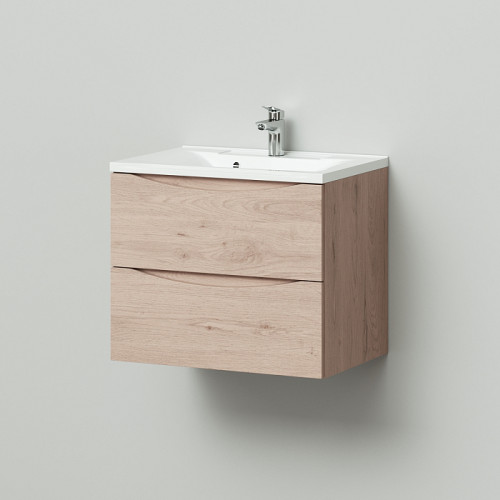 Тумба Итана Мишель 65 CS00080618 подвесная с раковиной Milena 65 Сосна фактурная натуральная (CS00080618)