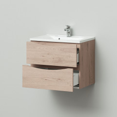 Тумба Итана Мишель 65 CS00080618 подвесная с раковиной Milena 65 Сосна фактурная натуральная (CS00080618)