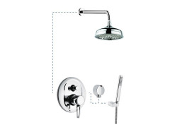 Emmevi Minu, душевой комплект 830CR, цвет хром