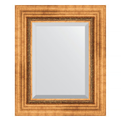 Зеркало настенное с фацетом EVOFORM в багетной раме римское золото, 46х56 см, BY 3360