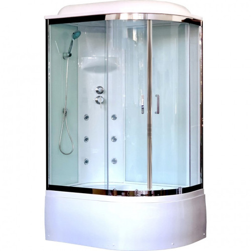 Душевая кабина Royal Bath ВК RB8120BK3-WT-CH 120x80 с гидромассажем