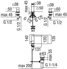 Смеситель для раковины Nobili Loop LPC90211/1CR