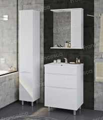 Шкаф-пенал Венеция Амали 30 напольный, белый