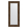 Зеркало настенное с фацетом EVOFORM в багетной раме состаренное дерево с орнаментом, 67х152 см, BY 3560