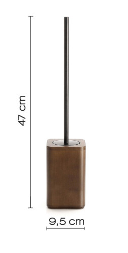 Gedy Dafne, напольный ерш, цвет черный матовый - орех