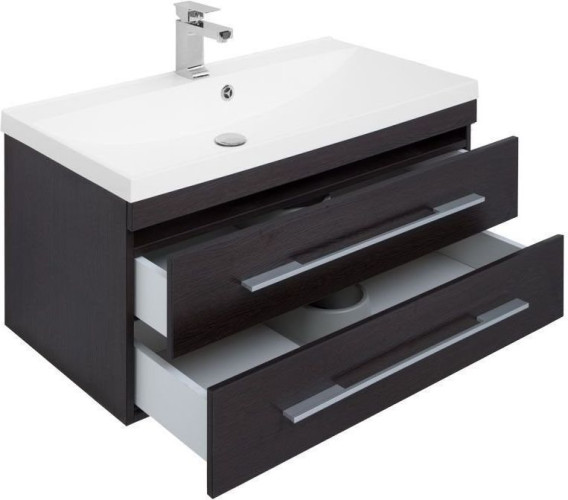 Комплект мебели для ванной Aquanet Нота NEW 90 венге (камерино)