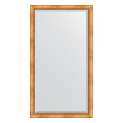 Зеркало напольное с фацетом EVOFORM в багетной раме римское золото, 111х201 см, BY 6157