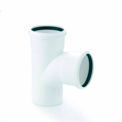 Тройник Rehau 110/110/87° max flow (гидравлический оптимизированный радиус изгиба)