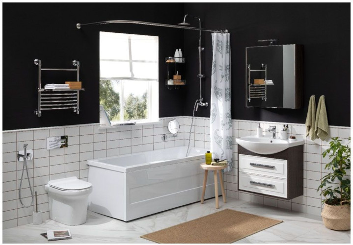 Зеркало-шкаф Aquanet Остин 75 дуб кантербери