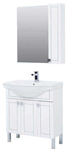 Зеркало-шкаф Aquanet Эрвин 80 белый