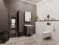 Тумба подраковину AQUATON Стоун 60 подвесная, грецкий орех (1A231401SXC80)