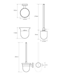 Ершик для унитаза Bemeta Omega 104113017