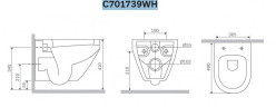 Унитаз AM PM Spirit V2.0 C701739WH подвесной
