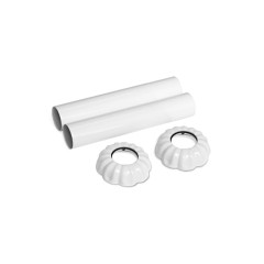Комплект декоративных трубок SR Rubinetterie &quot;ретро&quot;, 70xD 18-20-1/2&quot; цвет белый