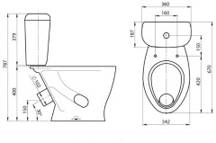 Унитаз Santeri Воротынский 1P4017S0100BF