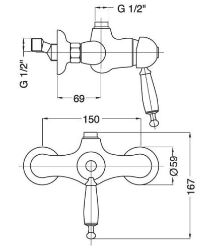Смеситель Bugnatese Oxford 6336