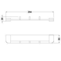 Крючок для полотенец Schein Allom 221*3B