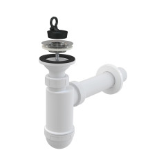Сифон для раковины Alcadrain _40 с нержавеющей peшeткой _63 (AG210512140)