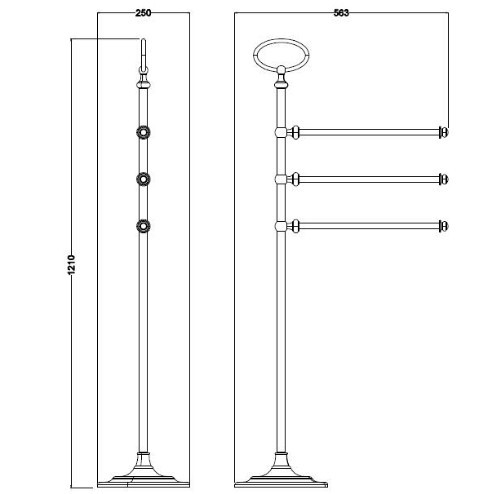 Напольная стойка Schein Saine Chrome 7053158