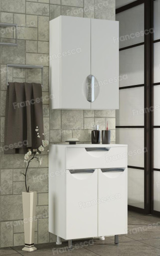 Шкаф навесной Francesca Доминго 50 белый (2 створки)