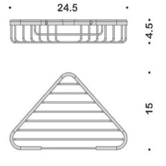 Угловая полка Colombo Design Basic B2734