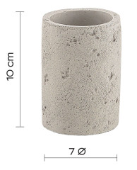 Gedy Ginevra, настольный стакан, цвет серый