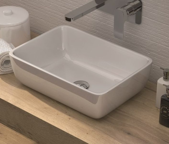 IBX, керамическая накладная раковина Horus, цвет белый