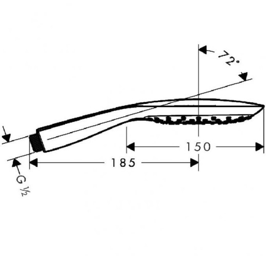 Ручной душ Hansgrohe Raindance Select E 150 3jet (26550000)