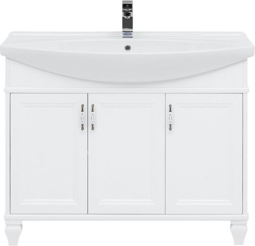 Тумба с раковиной Aquanet Валенса NEW 105 белый