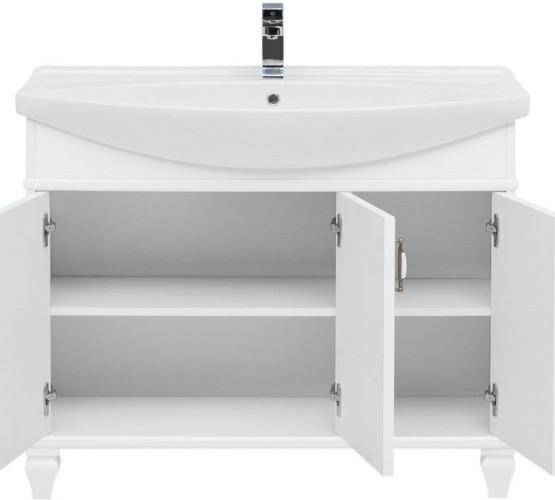 Тумба с раковиной Aquanet Валенса NEW 105 белый