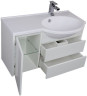 Тумба с раковиной Aquanet Лайн 90 R белый