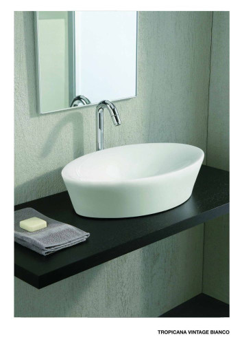 Neroceramica, раковина Tropicana 63х37хh15, цвет белый