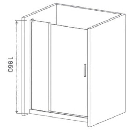 Душевая дверь в нишу Good Door Mokka WTW-120-C-WE