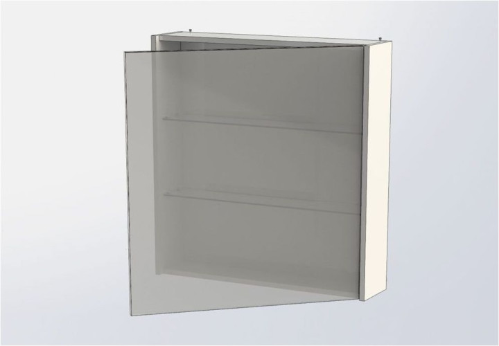 Зеркало-шкаф Aquanet Остин 75 дуб сонома