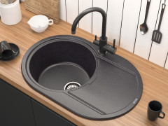 Смеситель для кухни Paulmark ESSEN, антрацит, 213211-401, Paulmark