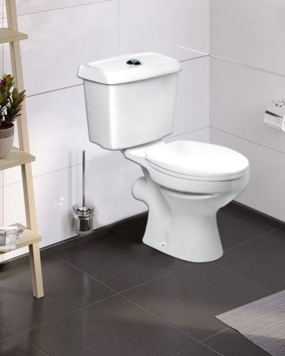 Унитаз напольный Loranto 685x460x780 с сиденьем полипропилен, белый (CS-B1688)