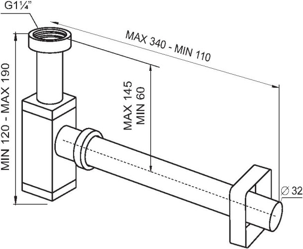 Сифон для раковины SantecPro (AQ4832R)