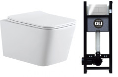 Унитаз с инсталляцией Aquanet Tavr 2.0 W/886668SDOO