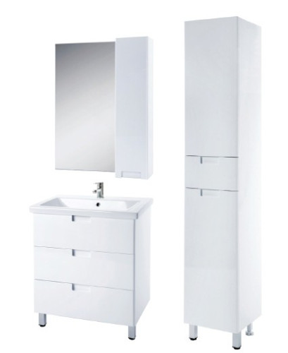 Шкаф пенал Bellezza Пегас 35 с бельевой корзиной